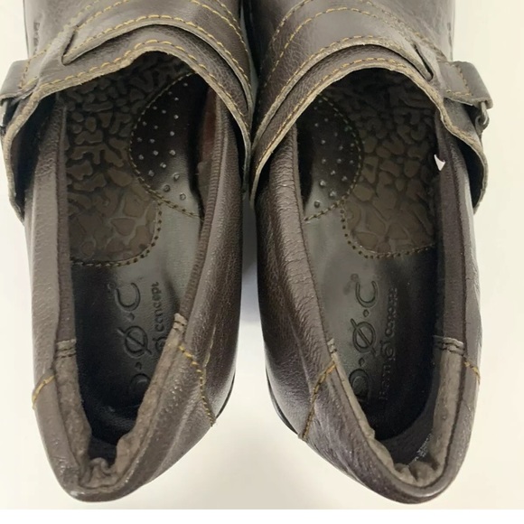 Born Concept Brown Leather Clog Shoe Size 6.5 - Picture 8 of 8